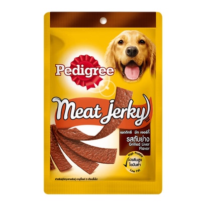 Thức ăn vặt bổ sung cho chó Pedigree Meat Jerky - Vị gan nướng dạng thanh 80g