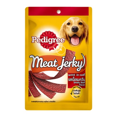 Thức ăn vặt bổ sung cho chó Pedigree Meat Jerky - Vị bò xông khói dạng thanh 80g