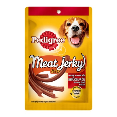 Thức ăn vặt bổ sung cho chó Pedigree Meat Jerky - Vị bò xông khói dạng que 60g