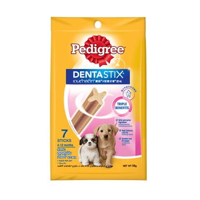 Bánh xương chăm sóc răng cho chó con 4-12 tháng Pedigree Dentastix 56g