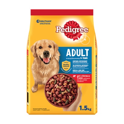 Thức ăn cho chó lớn dạng hạt khô Pedigree - Vị bò và rau củ 1.5kg